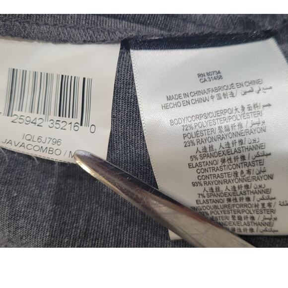 BCBGMAXAZRIA Gray Layered Graphic Bodycon Dress M Abstract Modern Career Capsule - Picture 9 of 10